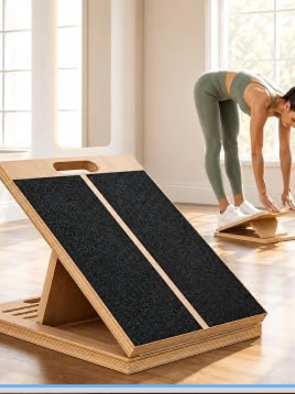 NWOT Slant Board for Exercise, Calf Stretch Board, Foot Stretcher, Portable Fold